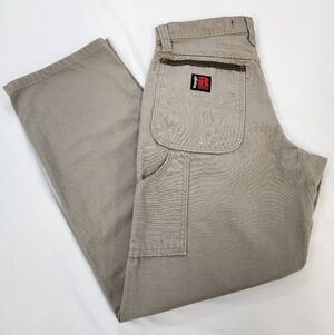 Wrangler Riggs Workwear Men's Khaki Carpenter Pants Straight Leg, sz 30x30